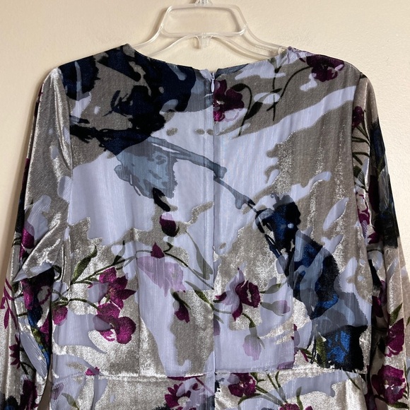 Soft Surroundings Annika Velvet Floral Midi Dress - Picture 6 of 10